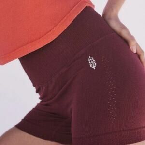 Free People Movement Burgundy Athletic Shorts size XS/S